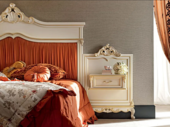 Wandmontierte Nachttisch aus massivem Holz mit Schubladen Modenese Luxury Interiors 12209