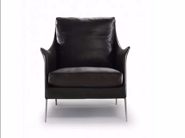 Lederarmchair mit Armlehnen FLEXFORM Boss Fabrik FLEXFORM aus Italien. Foto №1