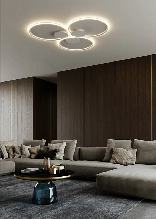 Wand- und Deckenlampe aus pulverbeschichtetem Aluminium Fabbian Olympic Fabrik Fabbian aus Italien. Foto №4