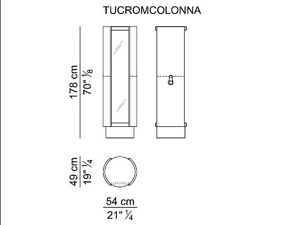 Spiegelschrank aus Leder mit 4 Türen i 4 Mariani Tucroma Fabrik i 4 Mariani aus Italien. Foto №6
