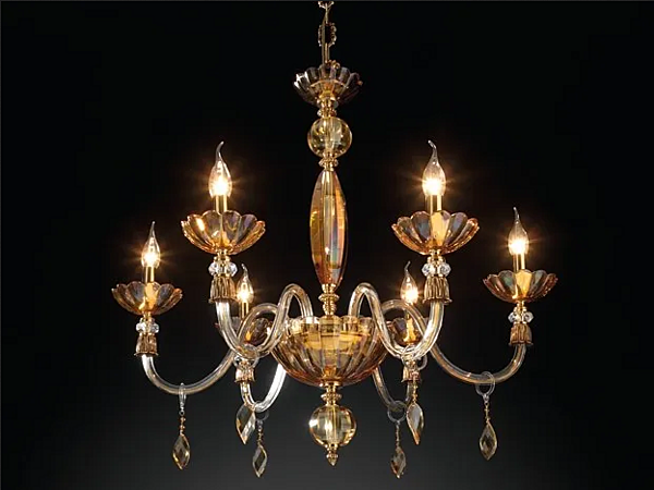Kristalllüster Bloom L6 von Euroluce Lampadari Fabrik EUROLUCE LAMPADARi aus Italien. Foto №1