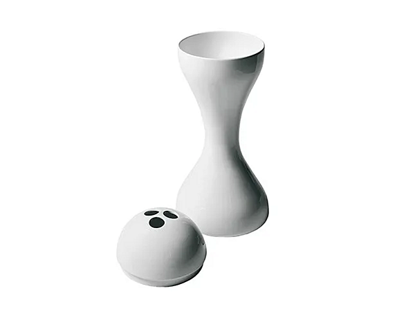 Vase aus weißem Porzellan Newson Cappellini PO_9369 Fabrik Cappellini aus Italien. Foto №1