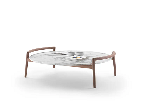 Runder Couchtisch aus Holz FLEXFORM Ascanio Fabrik FLEXFORM aus Italien. Foto №2