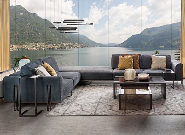 Ecksofa aus Leder mit Ikat-Muster Bizzotto Italia Fabrik Bizzotto Italia aus Italien. Foto №4
