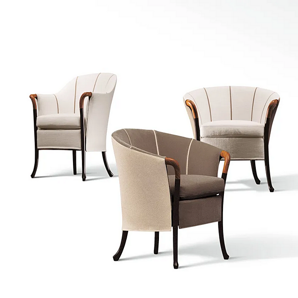 Stoffstuhl mit Armlehnen GIORGETTI Progetti Blossom Fabrik GIORGETTI aus Italien. Foto №3
