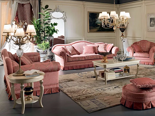 Runder Beistelltisch für das Wohnzimmer aus Holz Modenese Luxury Interiors 13653 Fabrik MODENESE GASTONE aus Italien. Foto №3