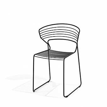 Der Stuhl DESALTO Koki Wire - chair 635