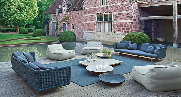 Gartenarmchair mit Stoffbezug PAOLA LENTI Float B27L, B27H Fabrik PAOLA LENTI aus Italien. Foto №6
