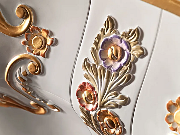 Doppelte Waschtisch Einheit mit Schubladen Modenese Luxury Interiors 11646 Fabrik MODENESE GASTONE aus Italien. Foto №3