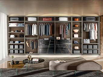 Sektionale begehbare Garderobe Outfit 1180 LAGO Sektionale begehbare Garderobe Outfit 1180 LAGO Fabrik LAGO aus Italien