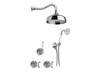 Recessed Duschset aus Stahl mit Handbrause Julia Gaia Mobili 5-Loch Recessed Duschset aus Stahl mit Handbrause Julia Gaia Mobili 5-Loch Fabrik GAIA aus Italien