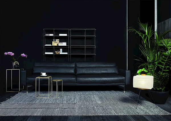 Sektionaler Sofa aus Leder oder Stoff 110 modern VIBIEFFE Fabrik VIBIEFFE aus Italien. Foto №6