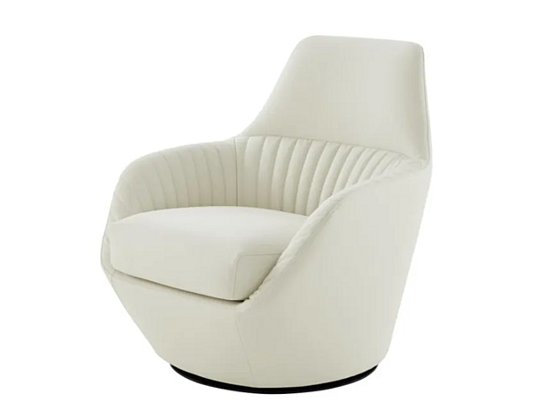 Drehbares Polsterarmchair mit Armlehnen aus Stoff LIGNE ROSET AMEDEE 18210205 Fabrik LIGNE ROSET aus Italien. Foto №2