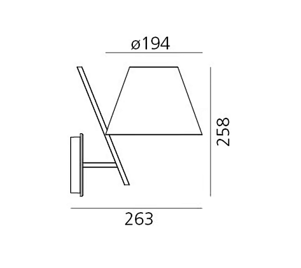 Wandleuchte aus Polycarbonat LED La Petite Artemide 1752020A, 1752030A Fabrik Artemide aus Italien. Foto №5