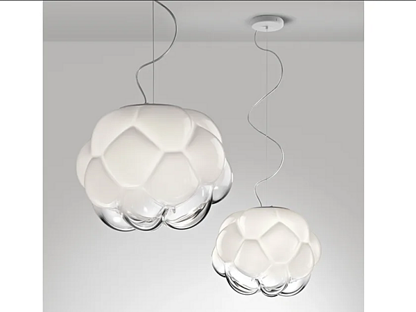 Glas Pendelleuchte Cloudy Fabbian F21 A01 71 Fabrik Fabbian aus Italien. Foto №2