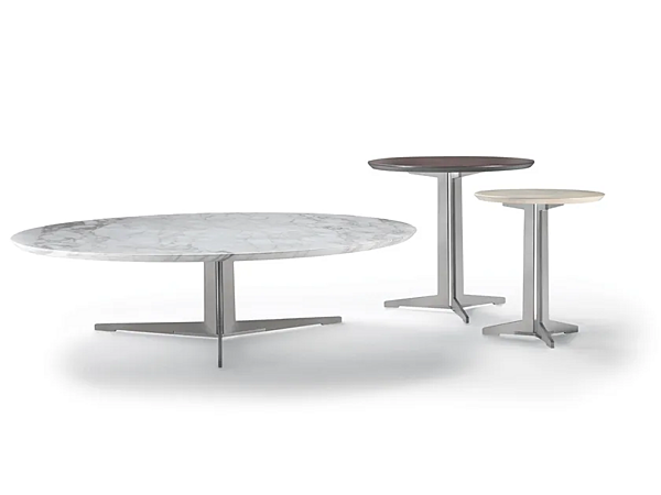 Runder Couchtisch aus Marmor FLEXFORM Fly Fabrik FLEXFORM aus Italien. Foto №1