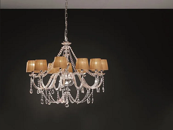Kronleuchter mit Swarovski-Kristallen Arcobaleno L12 Euroluce Lampadari Fabrik EUROLUCE LAMPADARi aus Italien. Foto №1
