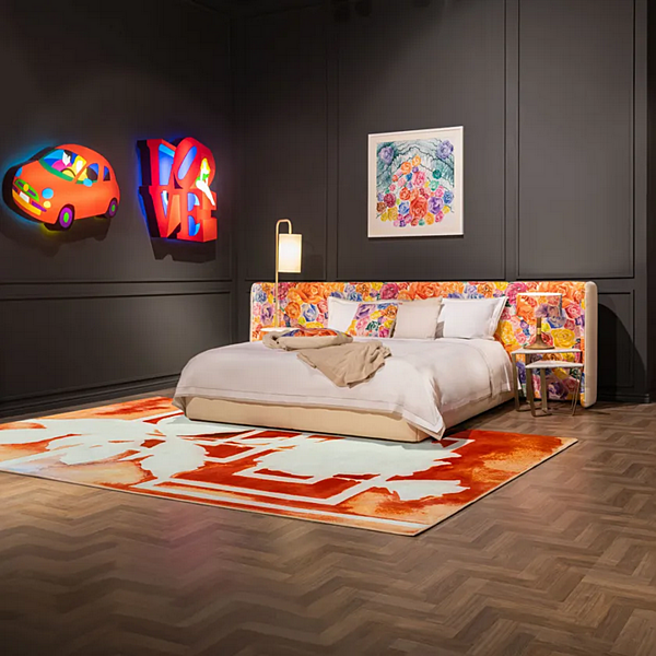 Doppelbett mit gepolstertem Kopfteil aus Stoff FORMITALIA LEJLA LARGE Lejla-Bed-Large-B Fabrik FORMITALIA aus Italien. Foto №2