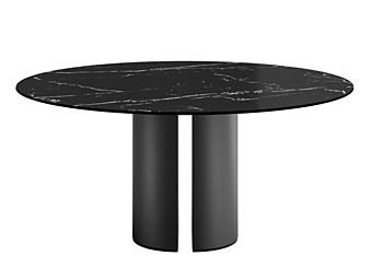 Runder Tisch aus Marmor Eforma Dora Fabrik Eforma aus Italien