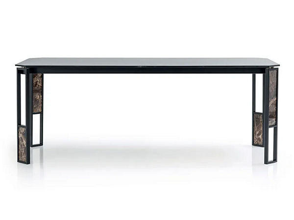 Rechteckiger Tisch mit Glasplatte CORTEZARI Link Glas Tisch 274-VR11 Fabrik CORTE ZARI aus Italien. Foto №1