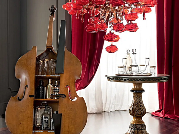 Barwagen aus Massivholz Modenese Luxury Interiors 12657 Fabrik MODENESE GASTONE aus Italien. Foto №1