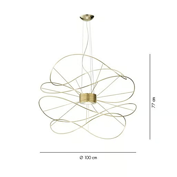 LED Pendelleuchte aus Metall mit Ringdesign AXOLIGHT Hoops Fabrik Axolight aus Italien. Foto №12