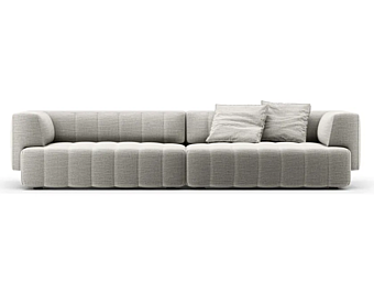 Stoffsofa mit gepolsterter Rückenlehne HERO LAGO 2131 2131