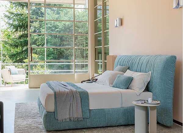 Doppelbett mit abnehmbarem Bezug Layla Flou Fabrik Flou aus Italien. Foto №4