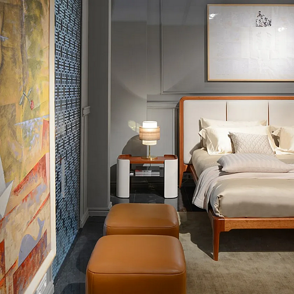 Leder Nachttisch Downtown FORMITALIA Fabrik FORMITALIA aus Italien. Foto №10