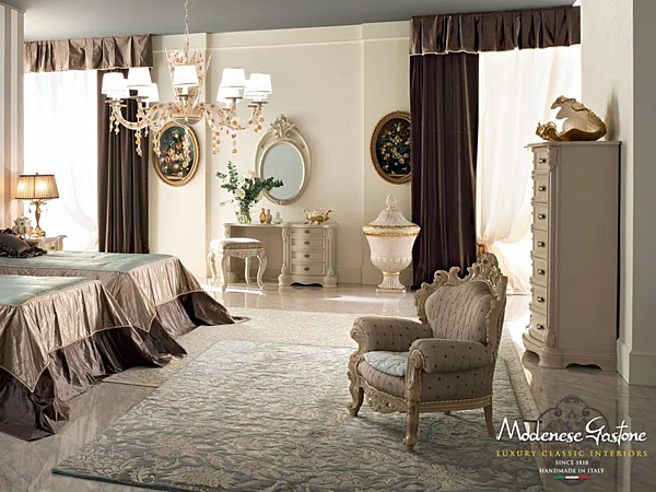 Ovaler Wandspiegel mit Rahmen im Barockstil Modenese Luxury Interiors 13676 Fabrik MODENESE GASTONE aus Italien. Foto №3