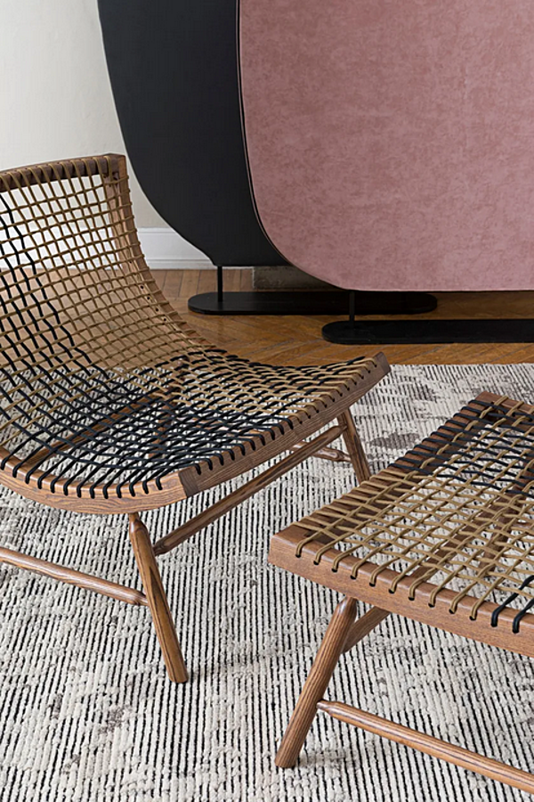 Fußhocker aus massivem Holz Sitar Saba Fabrik SABA aus Italien. Foto №5