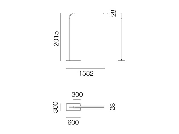 LED напольная лампа из металла Artemide Turn Around Fabrik Artemide aus Italien. Foto №6