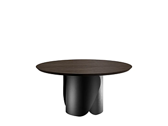 Runder Holztisch Onda Eforma Fabrik Eforma aus Italien