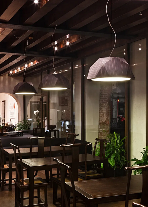Hängelampe aus Aluminium Fabbian Crio Fabrik Fabbian aus Italien. Foto №18