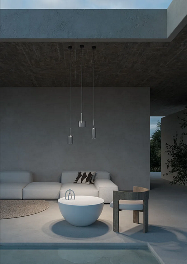 LED-Außenpendelleuchte aus Glas Spillray Plus AXOLIGHT Fabrik Axolight aus Italien. Foto №3