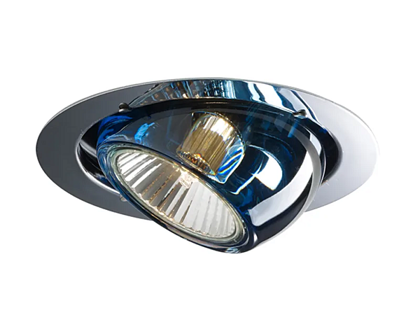 Verstellbares Kristall- und Stahl-Spotlight in Beluga-Farbe Fabbian Fabrik Fabbian aus Italien. Foto №4