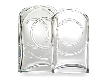 Kristallvase aus Glas CPRN HOMOOD AC459 AC460 AC459, AC460