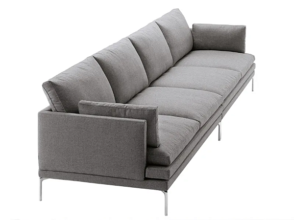 Ledersofa mit weicher Rückenlehne ZANOTTA William 1330 Fabrik ZANOTTA aus Italien. Foto №13