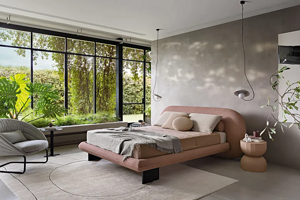 Stoffbett mit gepolsterter Rückenlehne Wabi Saba Fabrik SABA aus Italien. Foto №8