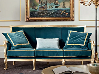 Dreisitzer Stoffsofa Modenese Luxury Interiors 13425 Dreisitzer Stoffsofa Modenese Luxury Interiors 13425 Fabrik MODENESE GASTONE aus Italien