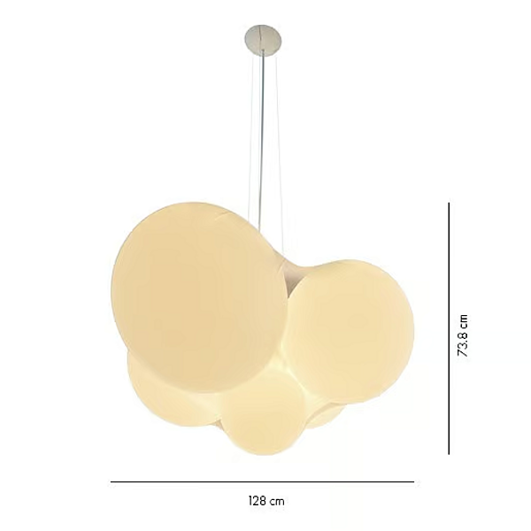 LED Pendelleuchte aus PMMA Cloudy AXOLIGHT Fabrik Axolight aus Italien. Foto №7