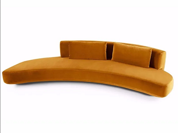 Kurviges Stoffsofa mit weicher Rückenlehne Gallotti&Radice Audrey Fabrik Gallotti & Radice aus Italien. Foto №1