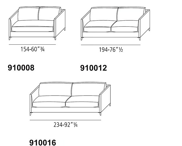 Ecksofa aus Stoff oder Leder VIBIEFFE 910 Zone Slim Fabrik VIBIEFFE aus Italien. Foto №10