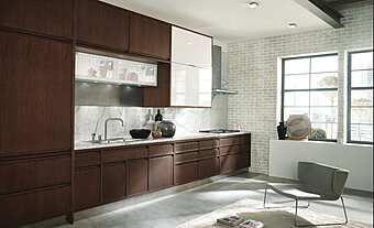 Lineare Küche mit integrierten Griffen ASTER CUCINE Timeline Lineare Küche mit integrierten Griffen ASTER CUCINE Timeline Fabrik Aster Cucine aus Italien