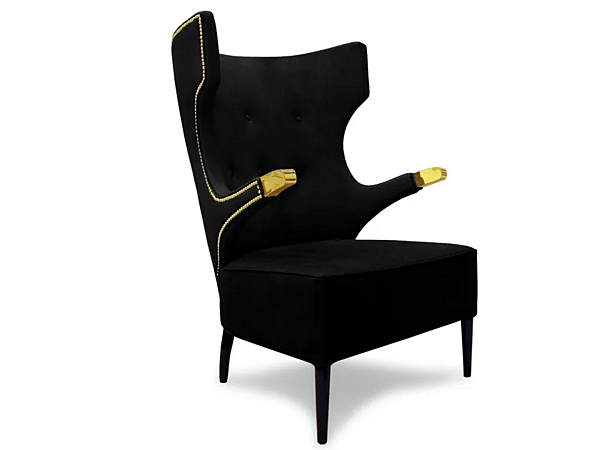 Sika Armchair mit Armlehnen aus Leder BRABBU Fabrik BRABBU aus Italien. Foto №6