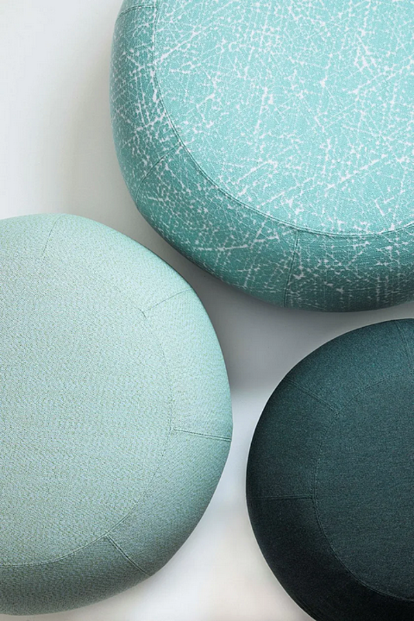 Runder Gartenpouf aus Canvas mit abnehmbarem Bezug GEO Saba Fabrik SABA aus Italien. Foto №3