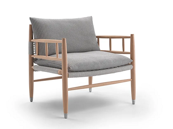 Gartenarmchair aus Iroko mit Armlehnen FLEXFORM LEE OUTDOOR Fabrik FLEXFORM aus Italien. Foto №1