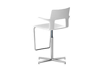 Barhocker DESALTO Kobe - swivelling barstool with adjustable height