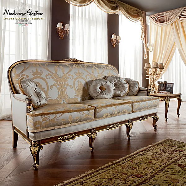 Dreisitzer Sofa aus Stoff Modenese Luxury Interiors 12418 Fabrik MODENESE GASTONE aus Italien. Foto №2
