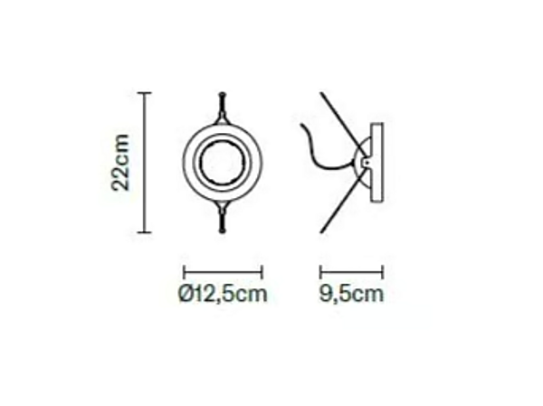 Hängelampe aus Stoff mit LED und schwenkbarem Design Fabbian Bungee F64 F64 C11 S02 02, F64 C12 S02 02 Fabrik Fabbian aus Italien. Foto №5